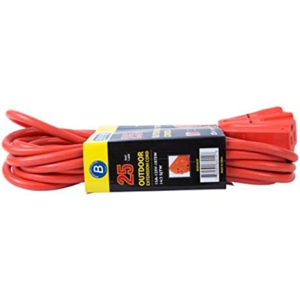 Bergen Industries Inc OC251433T Heavy-Duty Outdoor Triple Tap Extension Cord - Image 3