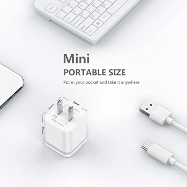 LUOATIP iPhone Charger Cable 3ft 6ft 10ft with Wall Plug, 5-Pack Long Charging - Image 4