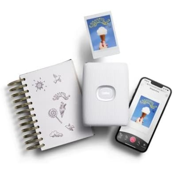 Fujifilm Instax Mini Link 2 Smartphone Printer - Clay White - Image 3