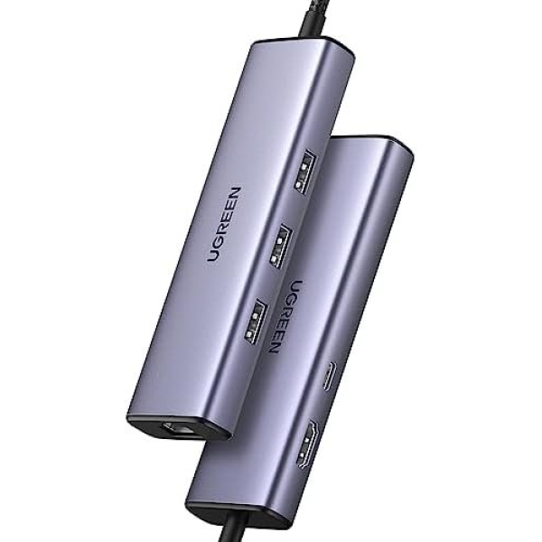 UGREEN Revodok 6-in-1 USB C Hub Gigabit USB C to Ethernet Adapter with 4K HDMI - Image 8