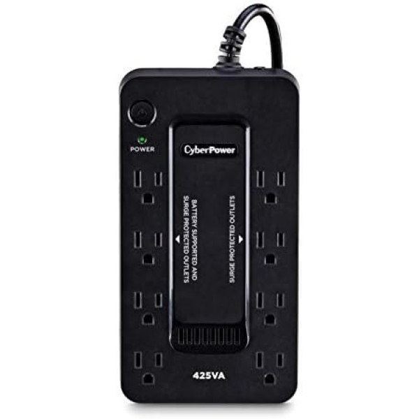 CyberPower ST425 Standby UPS System, 425VA/260W, 8 Outlets, Compact, Black - Image 2