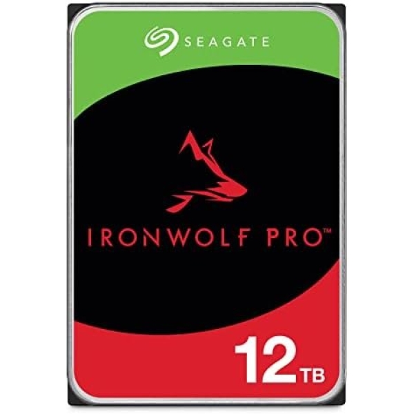 Seagate IronWolf Pro, 12 TB, Enterprise NAS Internal HDD –CMR 3.5 Inch, SATA 6