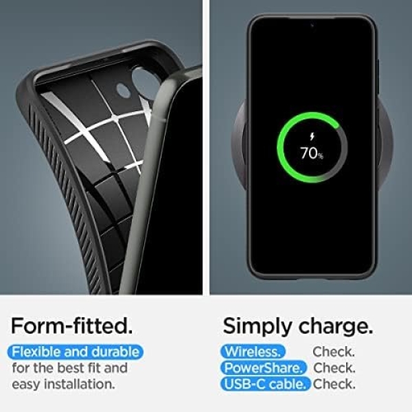 Spigen Liquid Air Designed for Galaxy S23 Case (2023) - Matte Black - Image 7