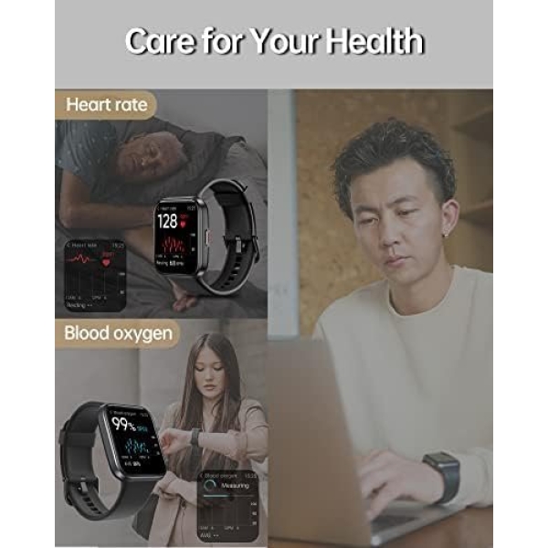 VRPEFIT Smart Watch for Men and Women[Answer/Make Call], 1.7/'' Touchscreen - Image 3