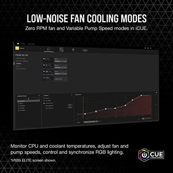 Corsair iCUE H100i RGB Elite Liquid CPU Cooler (16 Dynamic RGB LEDs, 120mm AF - Image 5