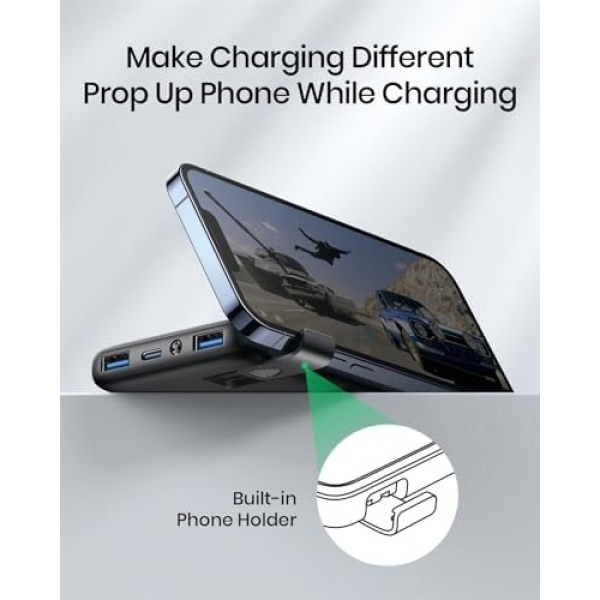 INIU Portable Charger, Slimmest Fast Charging 10000mAh USB C in/Out Power Bank - Image 7