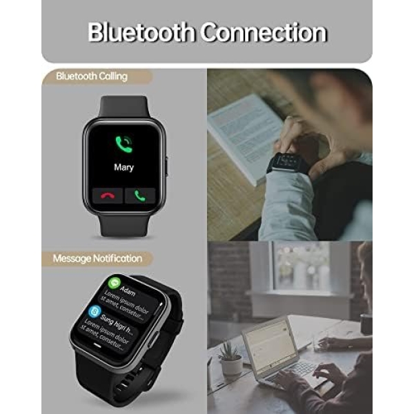VRPEFIT Smart Watch for Men and Women[Answer/Make Call], 1.7/'' Touchscreen - Image 2