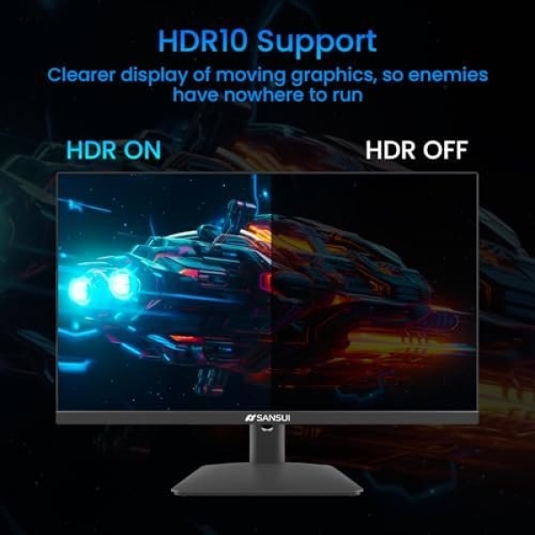 SANSUI 165Hz Gaming Monitor 24 inch, DP x1 HDMI x2 Ports IPS FHD Computer - Image 5