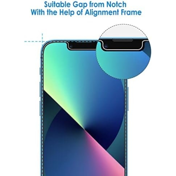 JETech Screen Protector for iPhone 13 6.1-Inch with Camera Lens Protector - Image 3