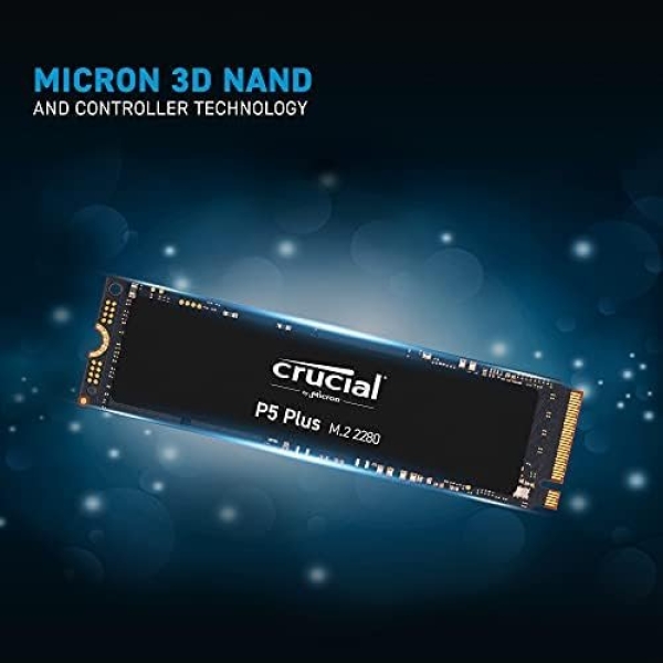 Crucial P5 Plus 2TB PCIe Gen4 3D NAND NVMe M.2 Gaming SSD, up to 6600MB/s - Image 3