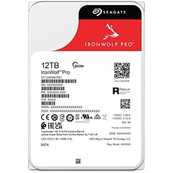 Seagate IronWolf Pro, 12 TB, Enterprise NAS Internal HDD –CMR 3.5 Inch, SATA 6 - Image 2