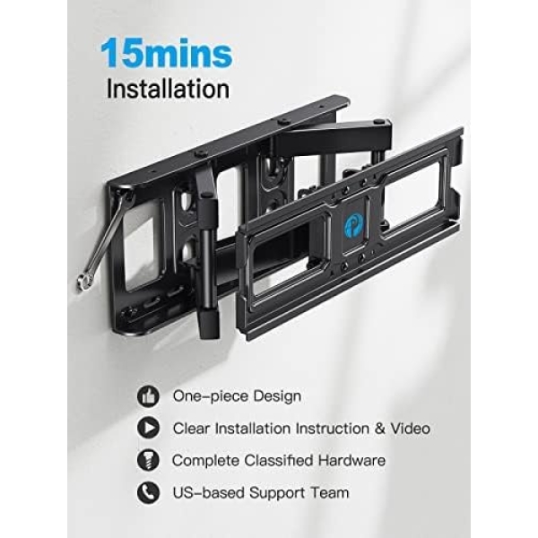 Pipishell TV Wall Mount for 26-65 inch LED LCD OLED 4K TVs up to 99lbs, Full - Image 5