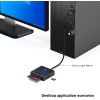Memory Card Reader, BENFEI 4in1 USB USB-C to SD Micro SD MS CF Card Reader - Image 3