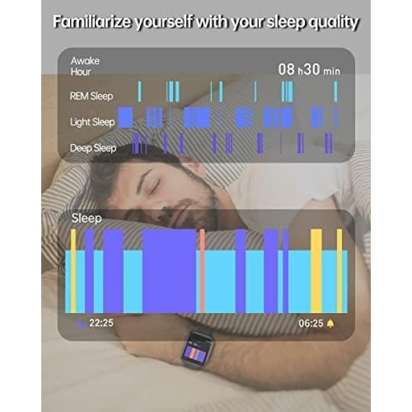 VRPEFIT Smart Watch for Men and Women[Answer/Make Call], 1.7/'' Touchscreen - Image 4
