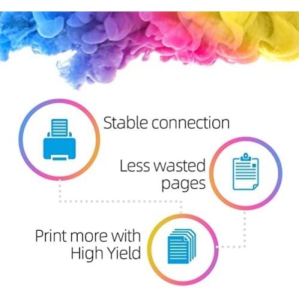 High Yield for HP 67/67XL HP67 Ink Cartridges Black/Color Combo Pack Works for - Image 5