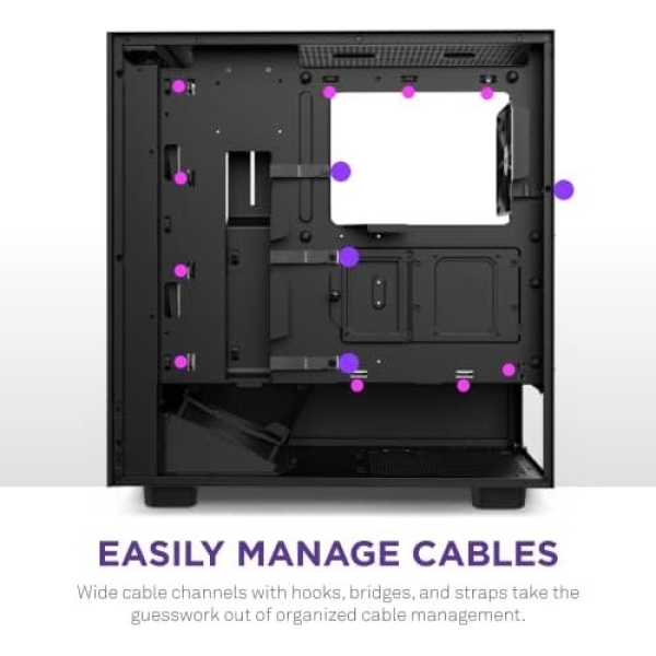 NZXT H5 Flow Compact ATX Mid-Tower PC Gaming Case – High Airflow Perforated - Image 7