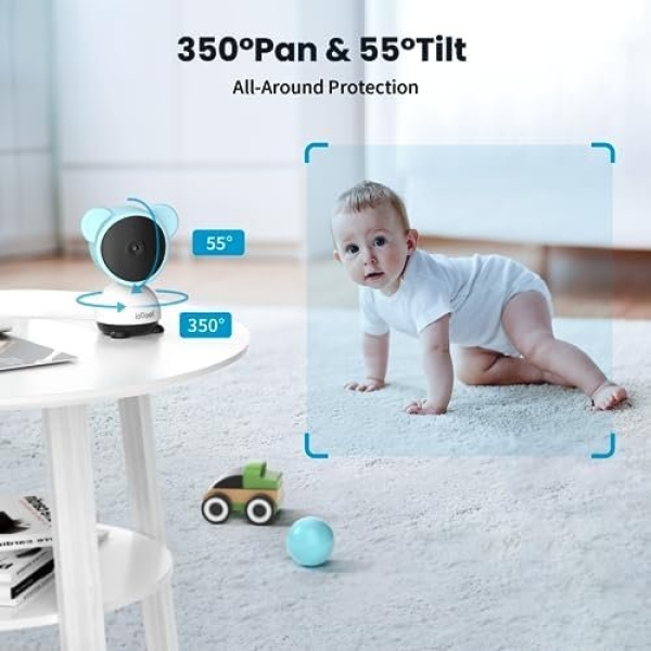 ieGeek 5'' Baby Monitor WiFi with Camera and Audio- 1080P Video Baby Monitor - Image 6