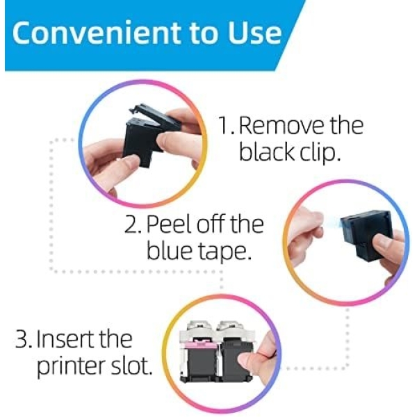High Yield for HP 67/67XL HP67 Ink Cartridges Black/Color Combo Pack Works for - Image 6