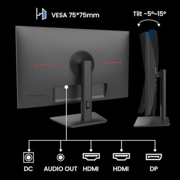 SANSUI 165Hz Gaming Monitor 24 inch, DP x1 HDMI x2 Ports IPS FHD Computer - Image 7