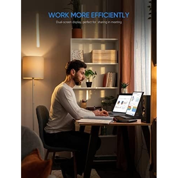 ARZOPA Portable Monitor, 15.6'' 1080P FHD Laptop Monitor USB C HDMI Computer - Image 4