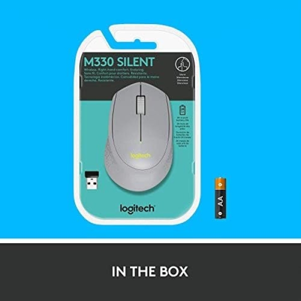 Logitech M330 SILENT PLUS Wireless Mouse, 2.4GHz with USB Nano Receiver - Image 7