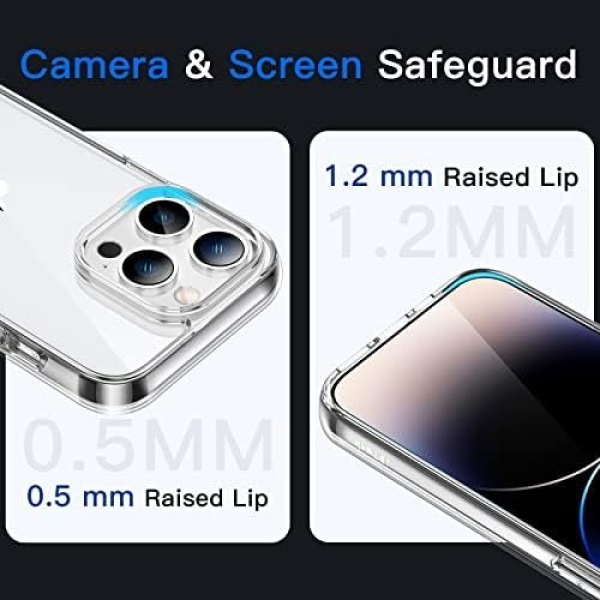 JETech Case for iPhone 14 Pro 6.1-Inch, Non-Yellowing Shockproof Phone Bumper - Image 5