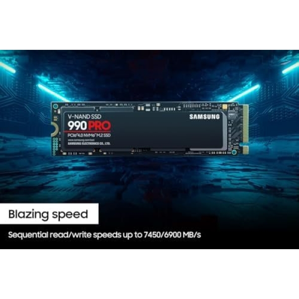 Samsung 990 PRO Series - 2TB PCIe Gen4. X4 NVMe 2.0c - M.2 Internal SSD - Image 2