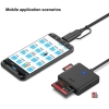 Memory Card Reader, BENFEI 4in1 USB USB-C to SD Micro SD MS CF Card Reader - Image 5
