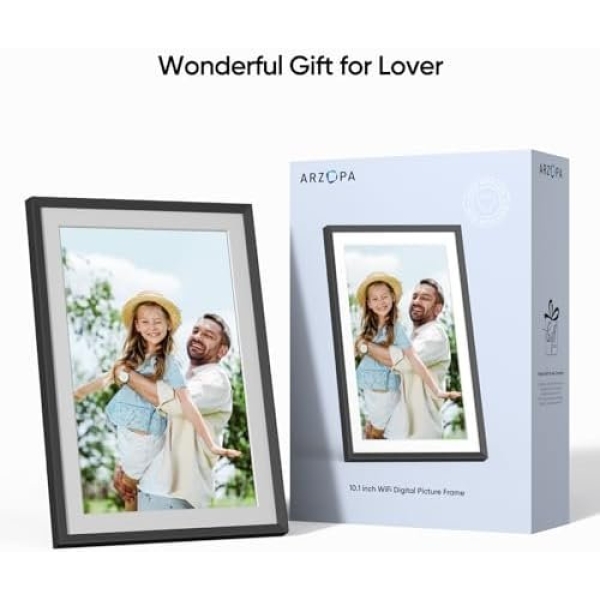 ARZOPA Frameo Digital Picture Frame 10.1 Inch Smart WiFi Digital Photo Frame - Image 8