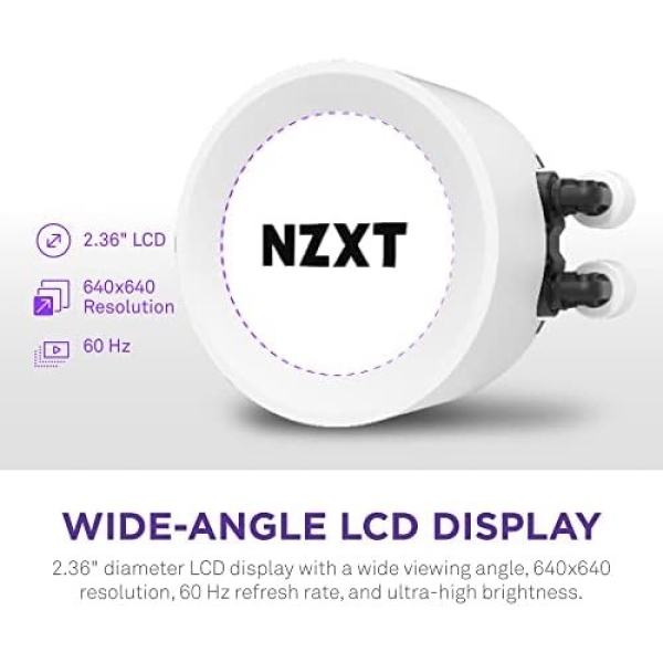 NZXT Kraken Elite RGB 360 - RL-KR36E-W1 - 360mm AIO CPU Liquid Cooler - Image 3