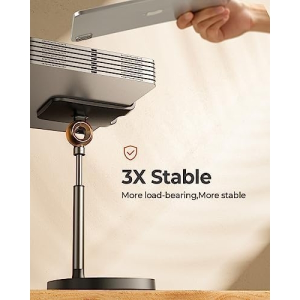 LISEN Cell Phone Stand, Height Angle Adjustable Phone Holer for Desk, Taller - Image 6