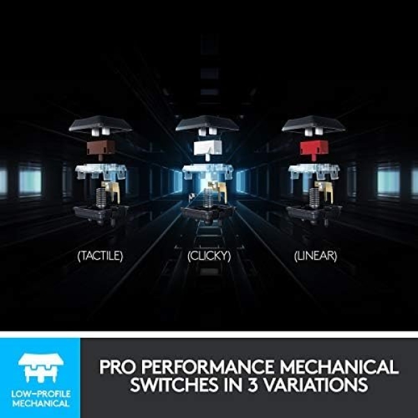 Logitech G915 Mechanical Gaming Keyboard, Low Profile GL Linear Key Switch - Image 4