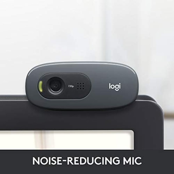 Logitech C270 HD Webcam, 720p, Widescreen HD Video Calling,Light Correction - Image 3