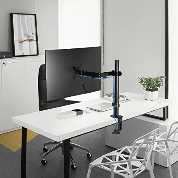 Pholiten Single Monitor Arm,Single Monitor Desk Mount,Adjustable Monitor - Image 7