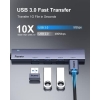 Aceele USB C Hub 4 Ports, Aluminum USB C to USB Hub with 2ft Extended Cable - Image 2