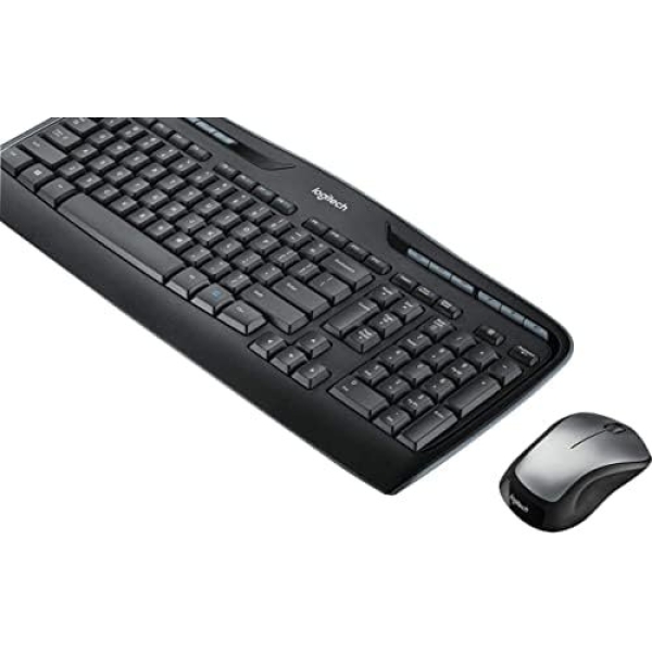 Logitech MK335 Wireless Keyboard and Mouse Combo - Black/Silver - Image 2