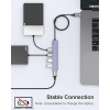 Aceele USB C Hub 4 Ports, Aluminum USB C to USB Hub with 2ft Extended Cable - Image 5