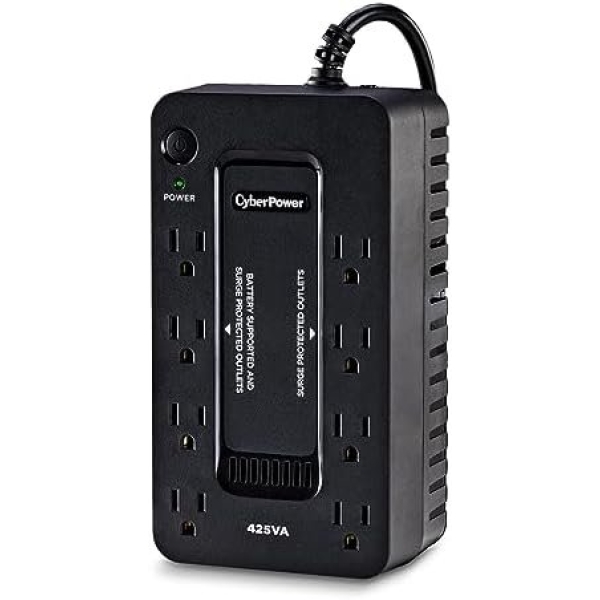 CyberPower ST425 Standby UPS System, 425VA/260W, 8 Outlets, Compact, Black - Image 3