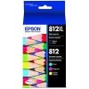EPSON 812 DURABrite Ultra Ink High Capacity Black & Standard Color Cartridge
