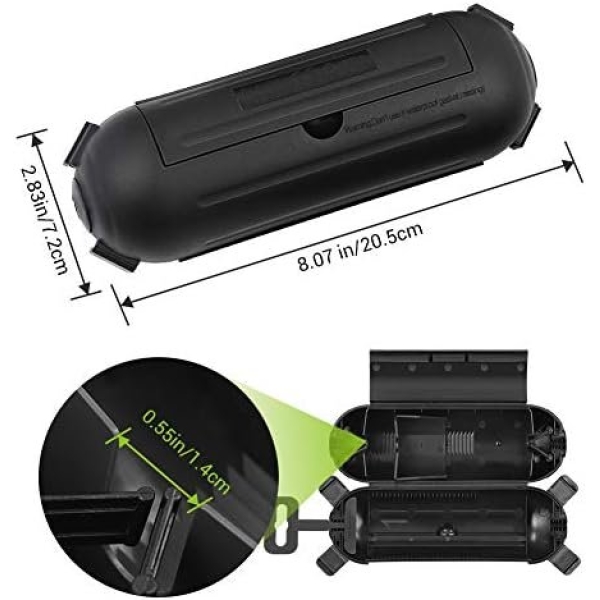 DEWENWILS [4 Pack] Outdoor Extension Cord Safety Cover, Weatherproof Electrical - Image 7