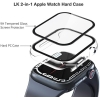LK 2 Pack Hard PC Case with Tempered Glass Screen Protector Compatible for Apple - Image 2