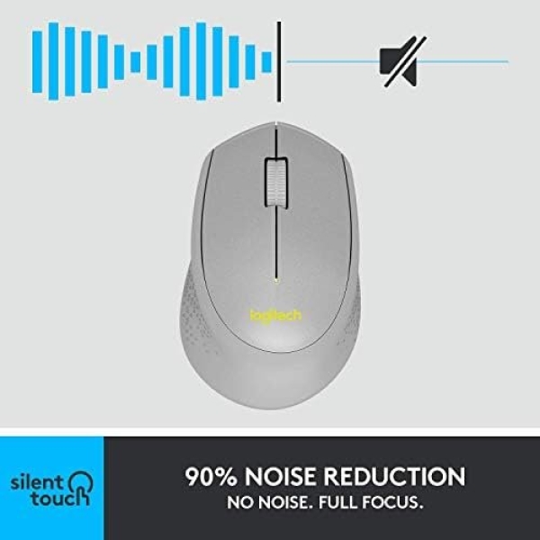 Logitech M330 SILENT PLUS Wireless Mouse, 2.4GHz with USB Nano Receiver - Image 2