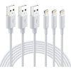 Lightning Cable MFi Certified - iPhone Charger 3Pack 6FT Lightning to USB A