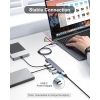 Aceele USB C Hub 4 Ports, Aluminum USB C to USB Hub with 2ft Extended Cable - Image 4