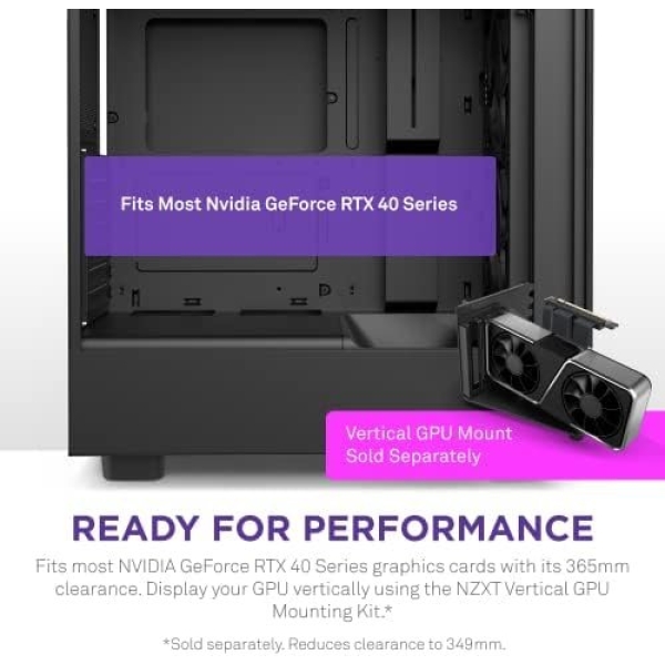 NZXT H5 Flow Compact ATX Mid-Tower PC Gaming Case – High Airflow Perforated - Image 6