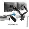 NB North Bayou Dual Monitor Desk Mount Stand Full Motion Swivel Computer Monitor - Image 6
