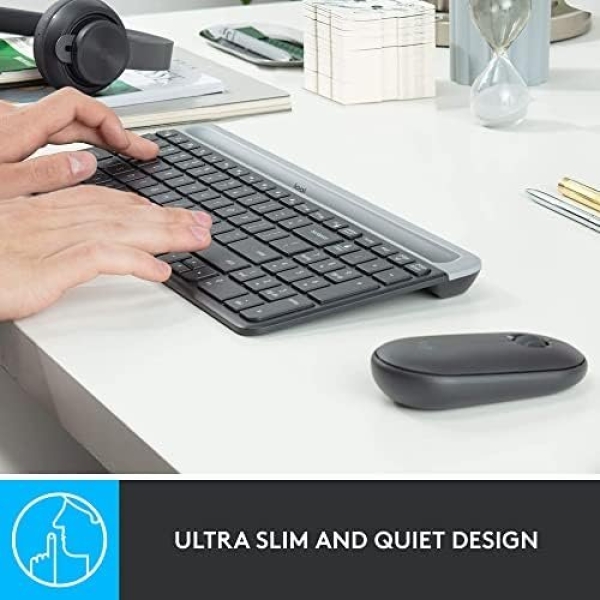 Logitech MK470 Slim Wireless Keyboard and Mouse Combo - Modern Compact Layout - Image 3