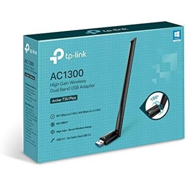 TP-Link USB WiFi Adapter for Desktop PC, AC1300Mbps USB 3.0 WiFi Dual Band - Image 7