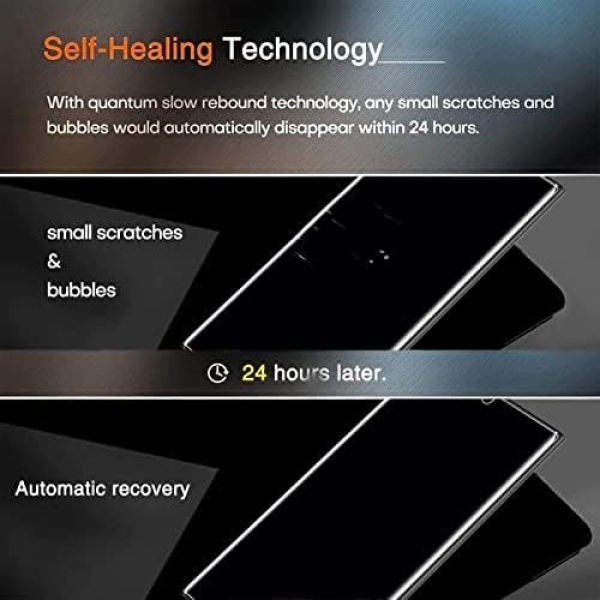 Milomdoi [3+3 Pack] for Samsung Galaxy S23 Ultra Screen Protector [Not Glass] - Image 4