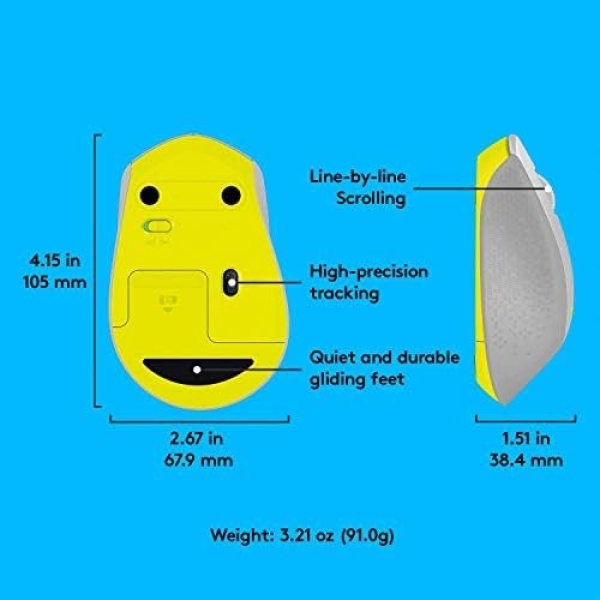 Logitech M330 SILENT PLUS Wireless Mouse, 2.4GHz with USB Nano Receiver - Image 6